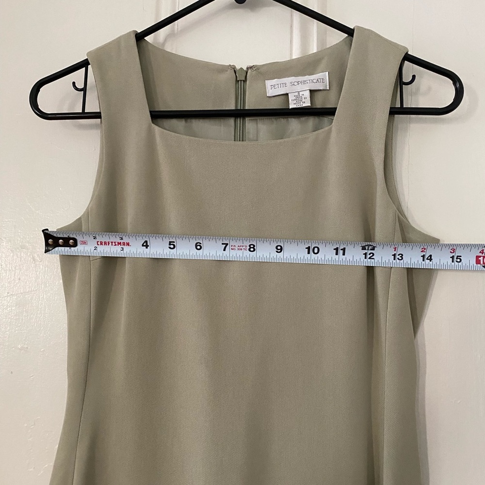 Vintage Sage Green Petite Sophisticate Maxi Dress - Picture 5 of 6